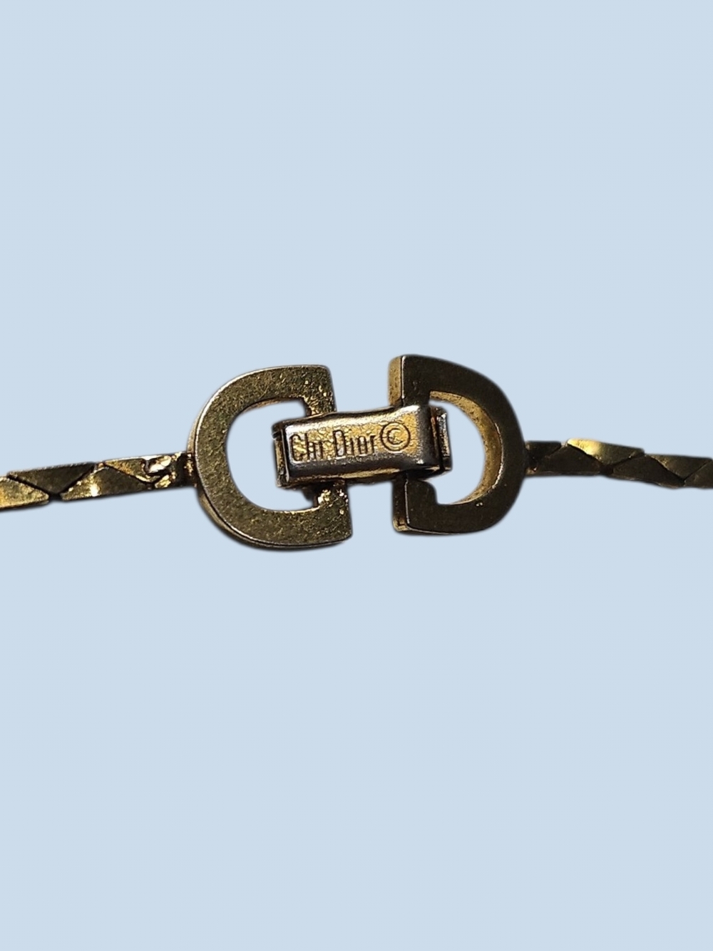 Christian Dior Vintage CD Triangle Link Chain - Picture 7 of 11